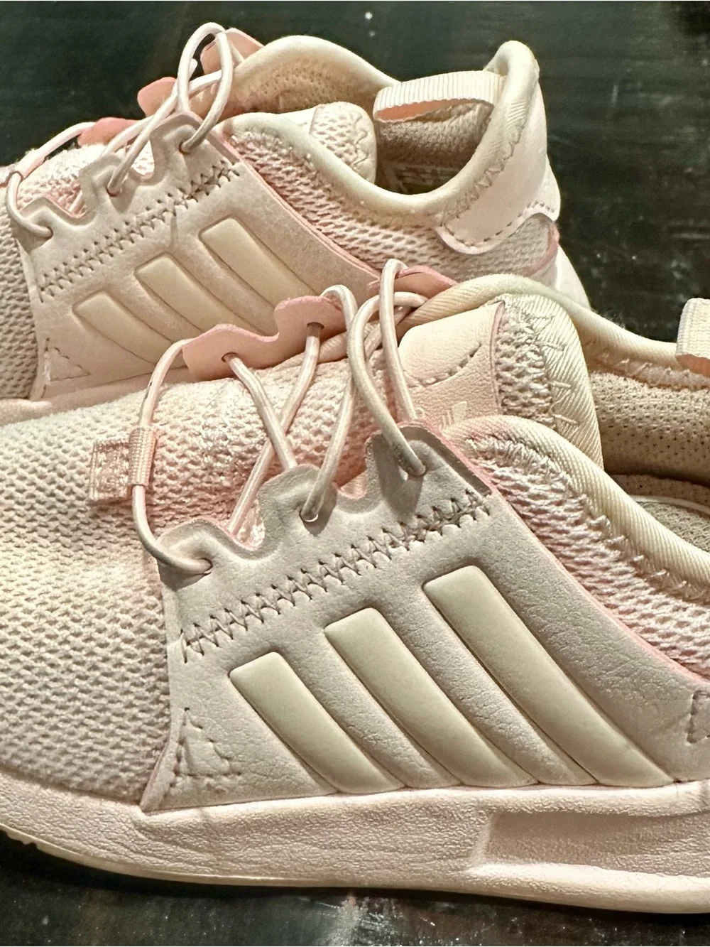 Adidas X_PLR J Athletic Sneakers Mesh Ice Pink Girls Sz 8K Toddler
